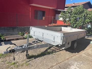 Carrello rimorchio STEMA zincato 937 kg con sponde