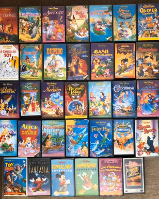 34 VHS Disney originali collezione