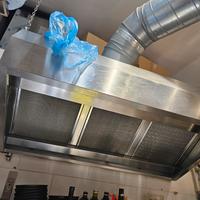 Cappa a carboni attivi con tubazione esterna.