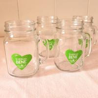 SET 4 boccali Foodness in vetro per tappo capsula