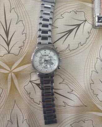 Orologio iceberg acciaio quadrante bianco e grigio