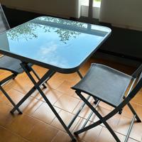 Tavolino e Sedie da esterno