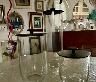 VASI-DESIGN “IVV”ANNO 80-CRISTALLO/ GHISA( x pasta