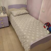 Letto singolo Bit Frassino/Malva