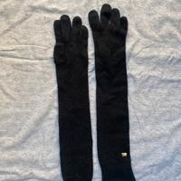 Guanti Malo 100% Cashmere Neri Lunghi Taglia M