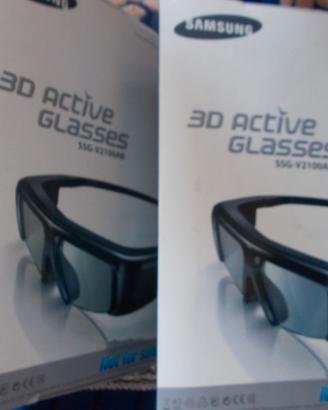 coppia di occhiali 3D per tv Samsung
