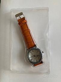 Orologio polso quarzo. Uomo. Nuovo.Cinturino pelle
