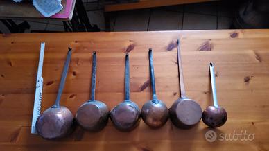 Antichi mestoli in rame