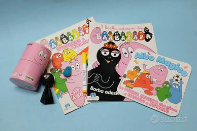 Lotto Barbapapà puzzle album colorare adesivi albo