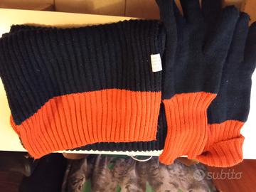 vintage guanti sciarpa  lana