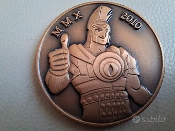 Medaglia in bronzo fior di conio Caius club 2010