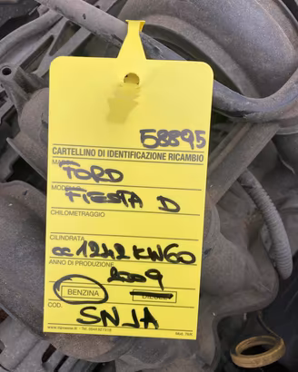 MOTORE COMPLETO FORD Fiesta 6° Serie SNJA SNJA Be