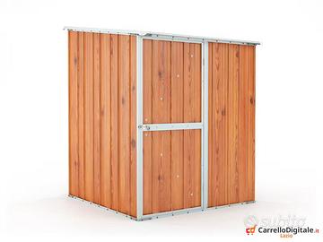 Casetta box lamiera di Acciaio 155x175 fin legno