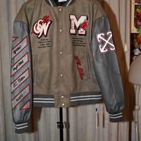 Off-White x AC Milan Varsity Jacket