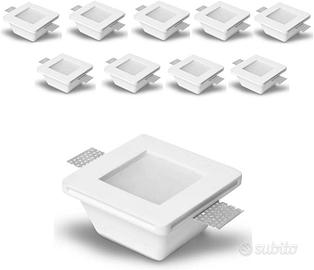 Eurekaled Portafaretto Incasso Gesso GU10 MR16