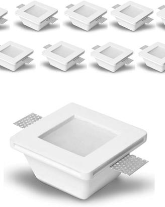 Eurekaled Portafaretto Incasso Gesso GU10 MR16