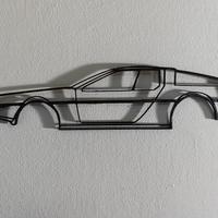 Ritorno al futuro arte murale De Lorean 