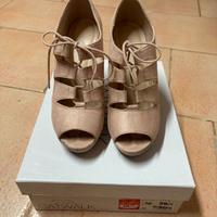 Scarpe con il tacco rosa