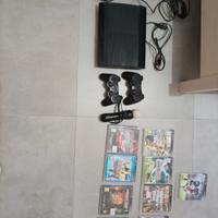 PS3 + 2 controller + move motion + cuffie+ auricol