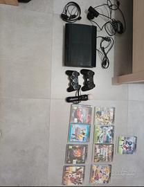 PS3 + 2 controller + move motion + cuffie+ auricol