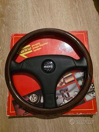 Volante Momo pelle legno vl35 Zender