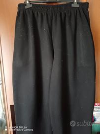 Pantaloni felpati neri Tg XXXL 