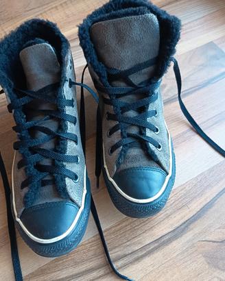 converse chuck taylor hi invernali marroni 38