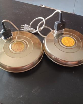 Coppia di scaldini elettrici vintage "Sole Mio"