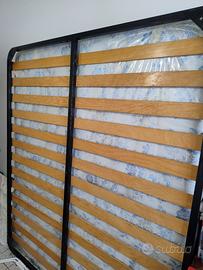 Rete a doghe matrimoniale con materasso