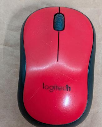 Mouse Wireless Silenzioso Logitech Rosso