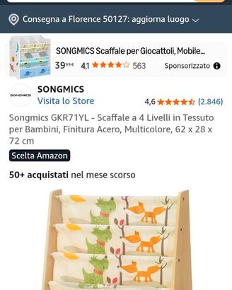 Libreria frontale Montessori da bambini nuova