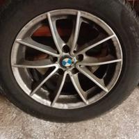 n.4 cerchi bmw completi di gomme invernali raggi17