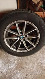 n.4 cerchi bmw completi di gomme invernali raggi17