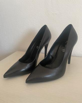 Décolleté Bata Nere Tg38 Tacco 10