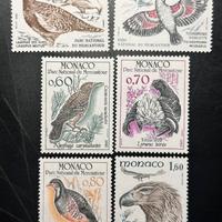 Lotto francobolli Monaco MNH 1982 uccelli