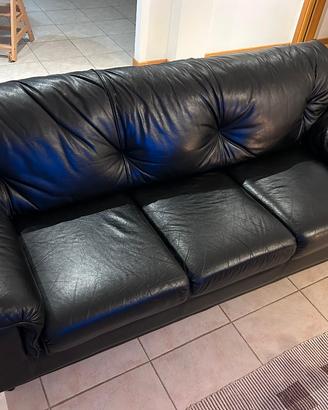 Divano in vera pelle (3 divani)