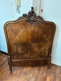 coppia testate letto singolo antico