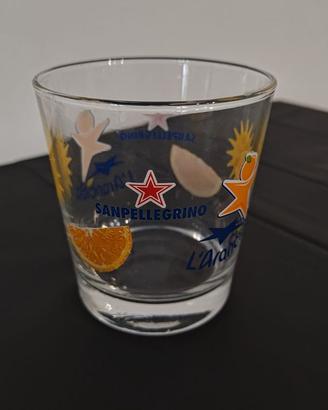 6 Bicchieri Sanpellegrino L'Aranciata 25cl Nuovi