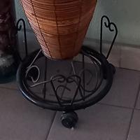 CARRELLO ROBUSTO PORTAVASI A RUOTE A 3 CUORI