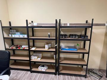 scaffali legno struttura mettallo