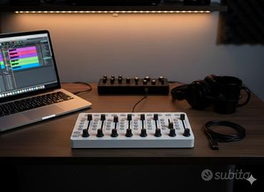 MIDI Control Surface USB – 8 Canali con Fader e Kn