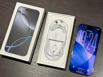 iPhone 16 Pro 128GB Bianco Titanio🔋97%