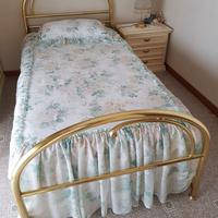 Letto Singolo in Ottone per Bambina NON TRATTABILE