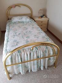 Letto Singolo in Ottone per Bambina NON TRATTABILE