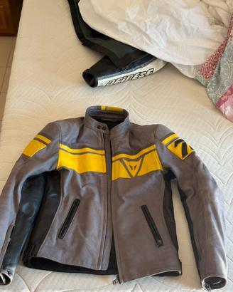 Giubotto moto in pelle