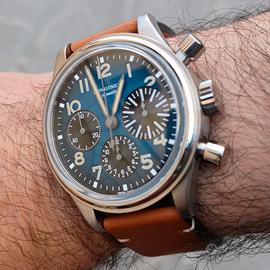 Longines bigeye cassa in titanio quadrante blu 