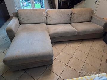 divano letto angolare con cassettone