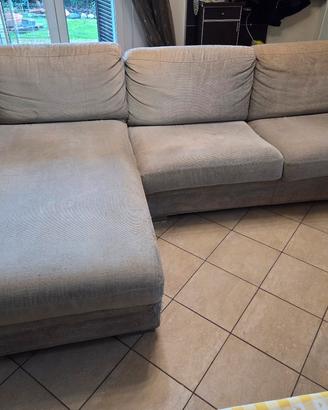 divano letto angolare con cassettone