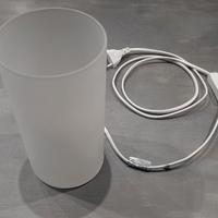 Lampada da tavolo in vetro E27 max 60 watt