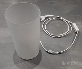 Lampada da tavolo in vetro E27 max 60 watt